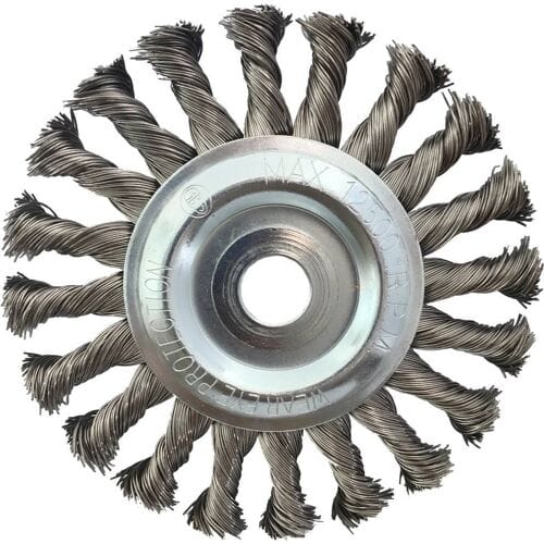 KS Tools 340.0047 Roestvrij stalen draadborstel 0,5 mm, Ø 125 mm