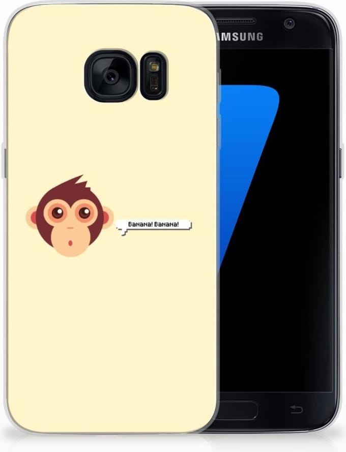 TPU Hoesje voor Samsung Galaxy S7 Telefoonhoesje met Naam Monkey