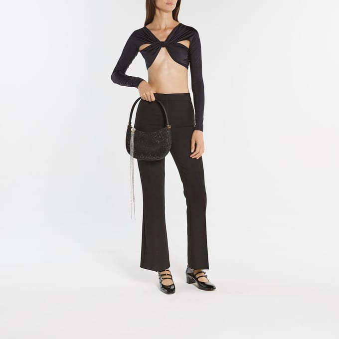 Vesna Medium Hobo Bag - Magda Butrym - Leer - Zwart