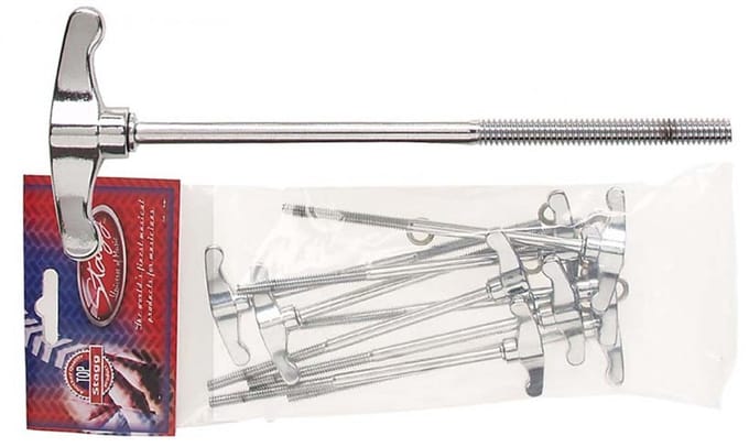 Stagg 2C-HP T-Rods spanbouten voor basdrum (10 stuks)
