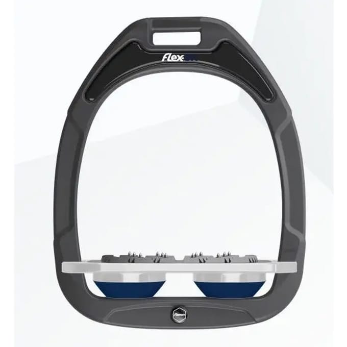 Ultra Grip Platte Steigbeugels Antraciet/Grijs/Marine Flex-On Green Composite