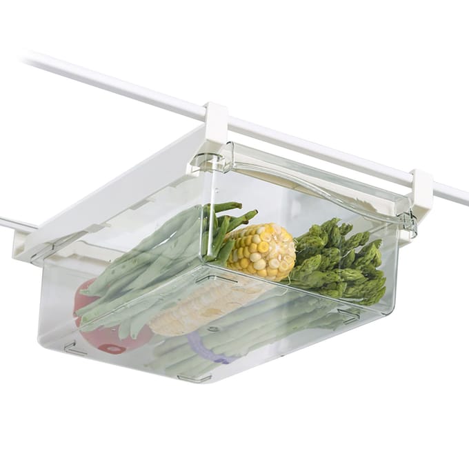Koelkast Opbergbak Multifunctionele Koelkast Lade Organizer voor Eten Keukenbenodigdheden white