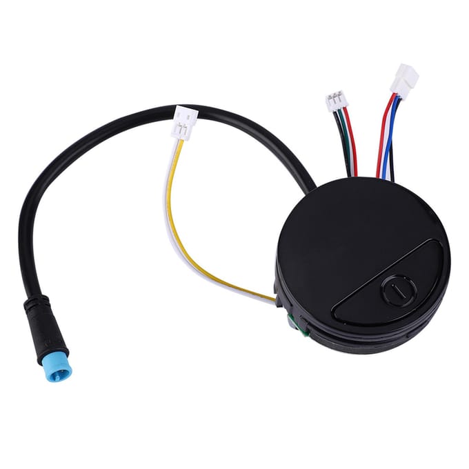 Opvouwbaar Elektrisch Scooter Circuitbord Dashboard met Afdekking voor Ninebot ES1 ES2 ES4 white
