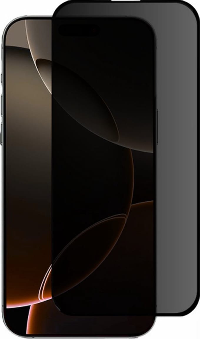 Privacy Screenprotector Geschikt Voor iPhone 16 Pro Max - Volledige Beschermglas - PREMIUM Tempered Glass - 1 stuk