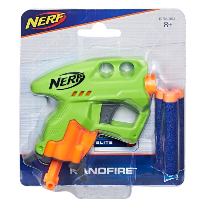 Nerf NanoFire Groen- Mini Nerf - Inclusief 3 pijltjes