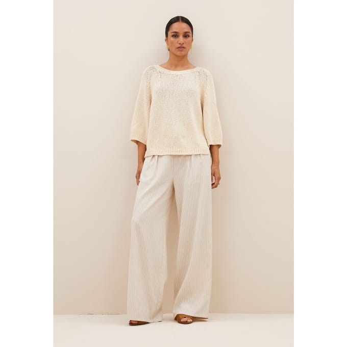 By-Bar July Pullover Sand Size: M | Sweaters Outlet | Dames | Beige