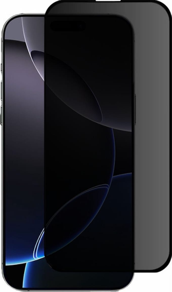 Privacy Screenprotector Geschikt Voor iPhone 16 Pro - Volledige Beschermglas - PREMIUM Tempered Glass - 1 stuk