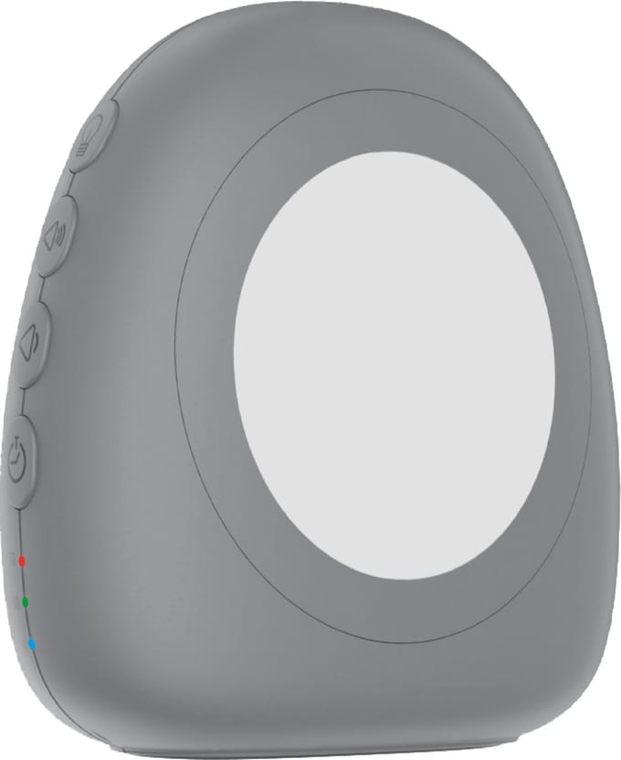 DistinQ White Noise Machine - Slaaphulpen - Witte Ruis - Baby Slaap Hulp - Druppel - Grijs