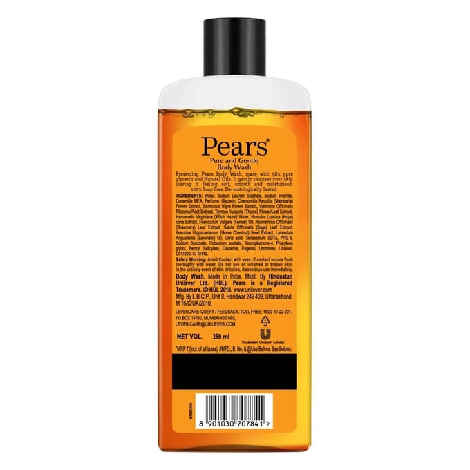 Peren Pure en zachte douchegel, 250 ml (Pak van 2) yellow