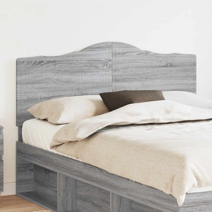vidaXL Hoofdbord Grijs Sonoma Bewerkt hout