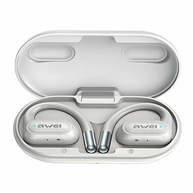 Awei OWS T93 Serie - Bluetooth Draadloze Oortelefoon - Stijlvolle Witte Oortjes - Docking Station - Comfortabel Ontwerp