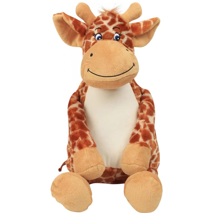 Pluche Mumbles met rits Giraffe