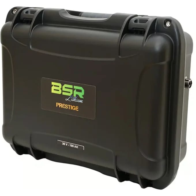 Lithium koffer plus oplader BSR Prestige lifePO4 36V/100Ah