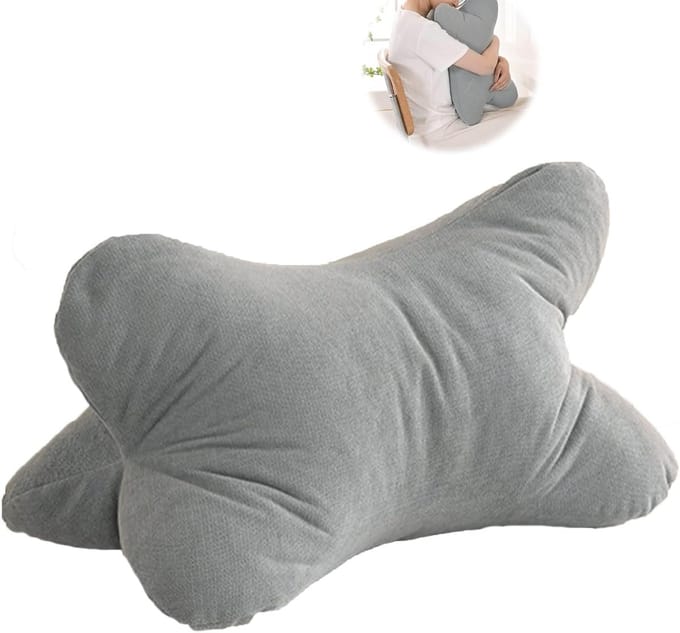 Leeskussen Lendensteun - Rugkussen - Ontspannen Lezen - Flexibele Ondersteuning - 48x315 cm - Mistblauw