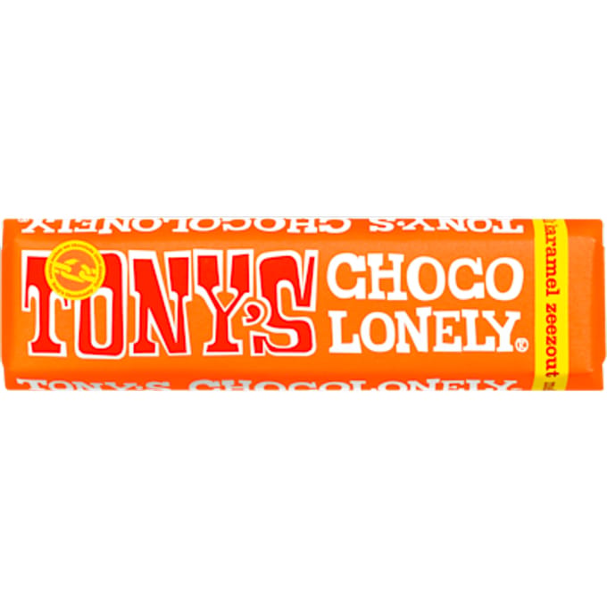 Tony's Chocolonely chocoladereep Melk Karamel Zeezout - 47 gram