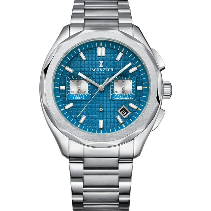 Jacob Zech - Heren Horloge Lisboa - Zilver
