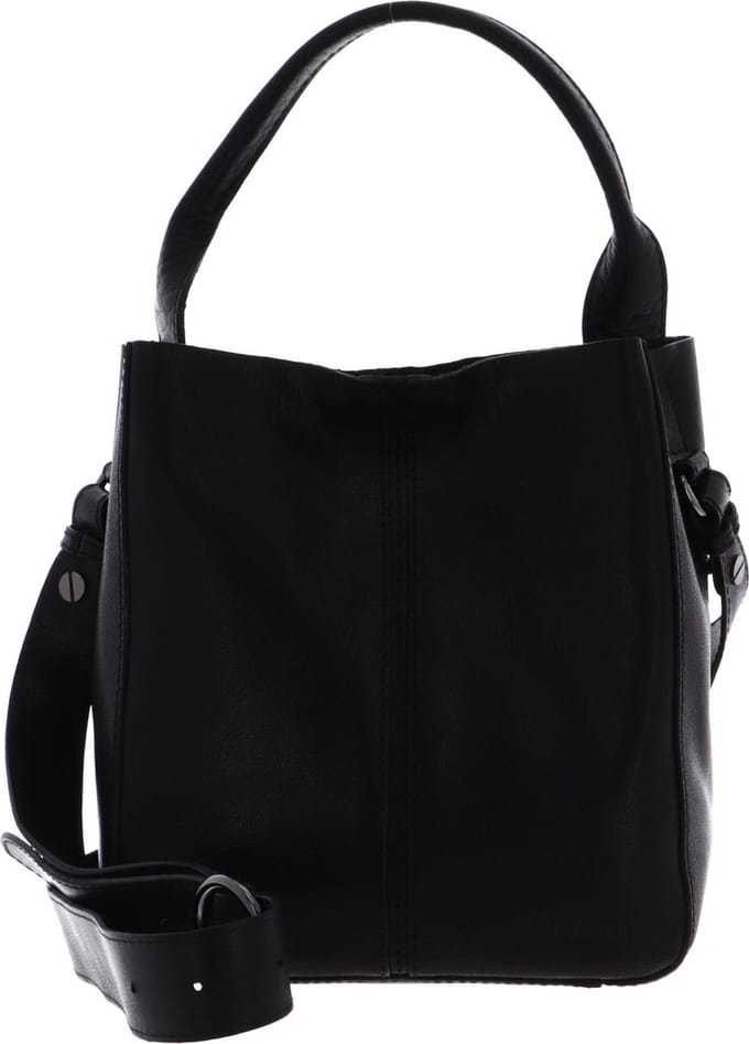 SADDLER Leren Handtas Schoudertas Elsa Mini Bag Black Zwart