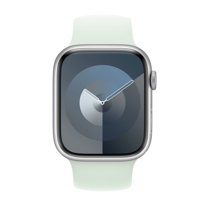 Apple Siliconen solobandje voor de Apple Watch | 44/45/46/49 mm - Maat 3 - Soft Mint