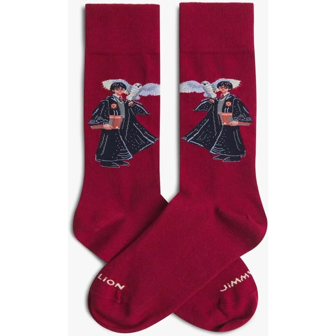 Jimmy Lion unisex sokken harry potter the boy who lived rood (Harry Potter)