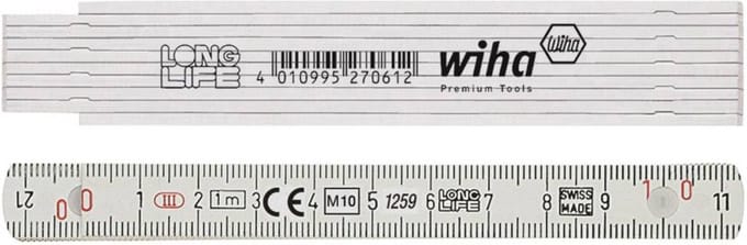 Wiha Duimstok Longlife® 1 m metrisch, 10 delen - 27062