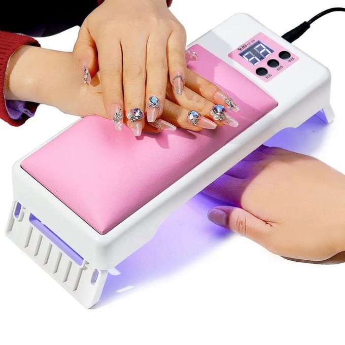 UV Nagel Lamp Met Handkussen - Led Droger 120W - 24 Leds - SUN YC-09 - Inklapbaar