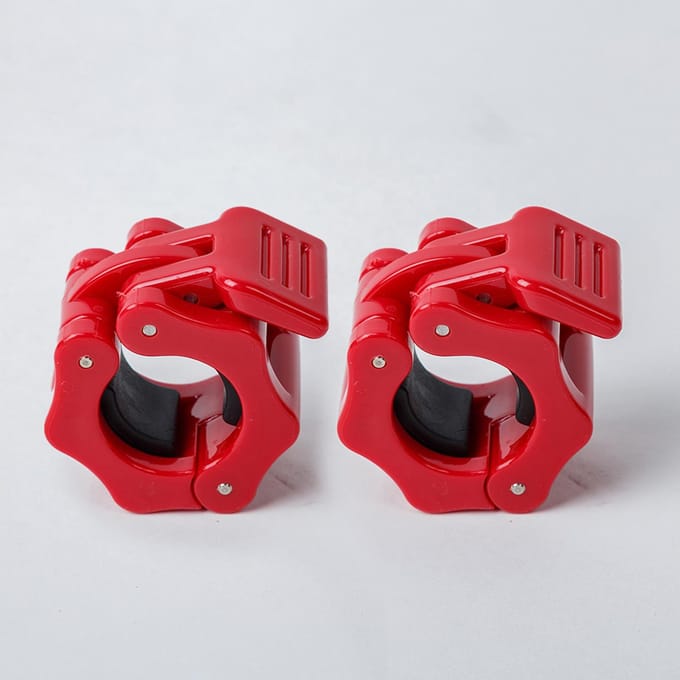 Paar lange halterklemmen, snelsluiting, diameter van 1 inch, standaard halterschijven, kraagclips One Size