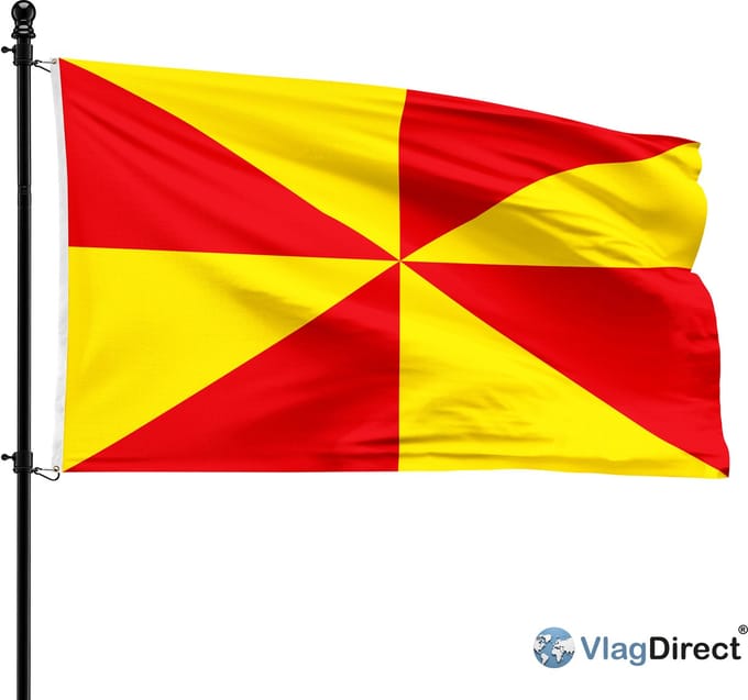 Gemeente Elzele vlag - 90 x 150 cm.
