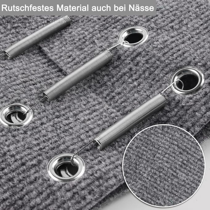 Famanu – Camper trapmat antislip tapijt universeel passend grijs