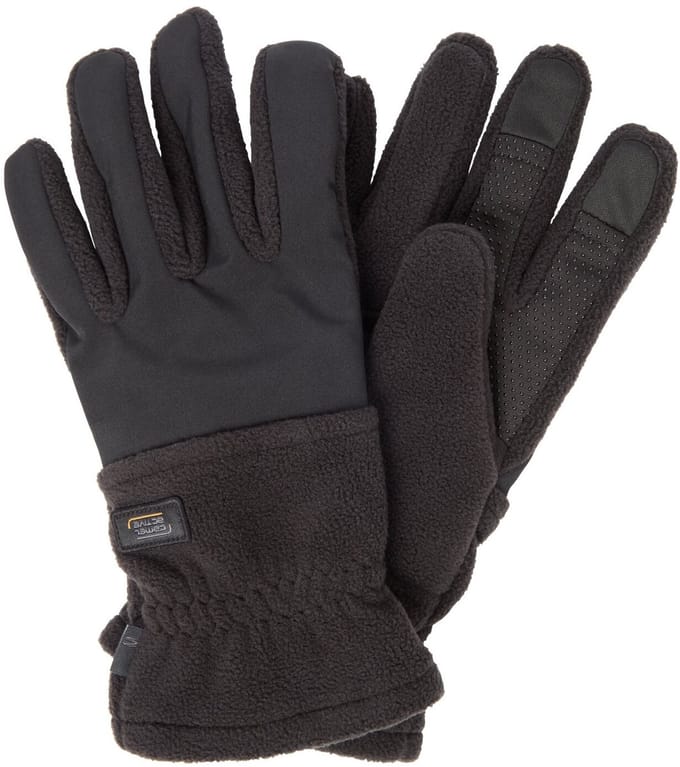 camel active Fleece handschoenen met touchscreen functie - Maat - Zwartmenswear-M