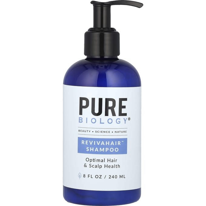 Pure Biology, Shampoo RevivaHair, 8 fl oz (240ml) white