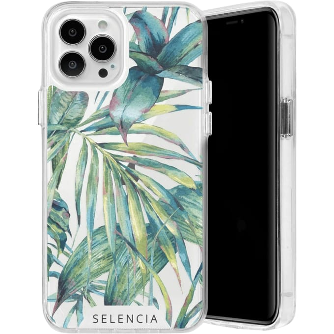 Selencia iPhone 13 Pro Trendy Hoesje Jungle Bladeren