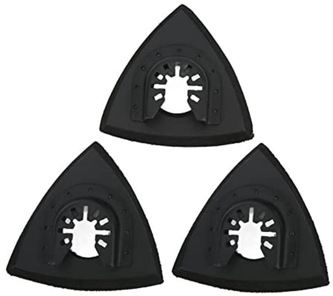 Dailygoody - Oscillerende Driehoek Schuurzool - Multi-Tool Delta Schuurschijf - Quick Release Set - Geschikt voor Schuren - 3 Stuks