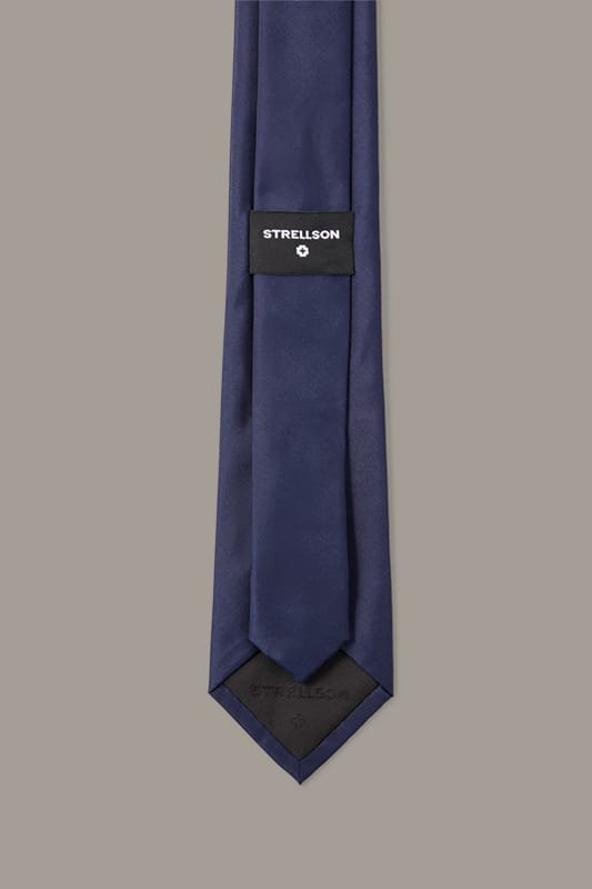 Zijden stropdas, donkerblauw