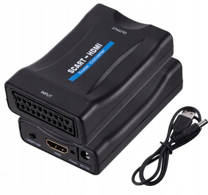 EtuiTab - Adapter - SCART naar HDMI - Plug and Play - Zwart