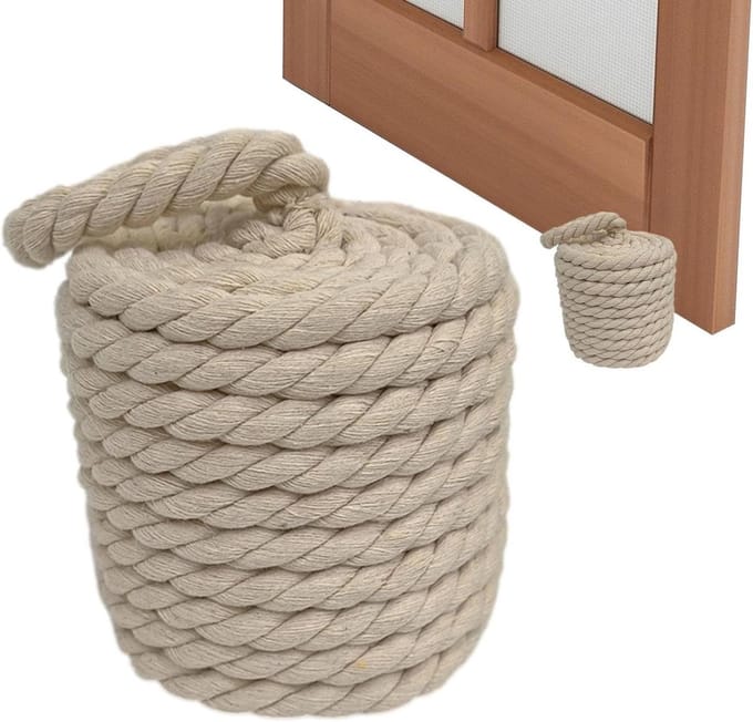 Zware Deurstopper - Knoopstopper - Deur Open Houden - Gewicht 1800g - 17.4cm Lengte - Wit