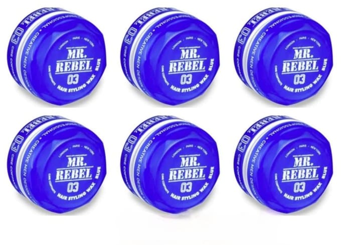 MR REBEL 03 HAIR STYLING WAX BLUE 6 STUKS
