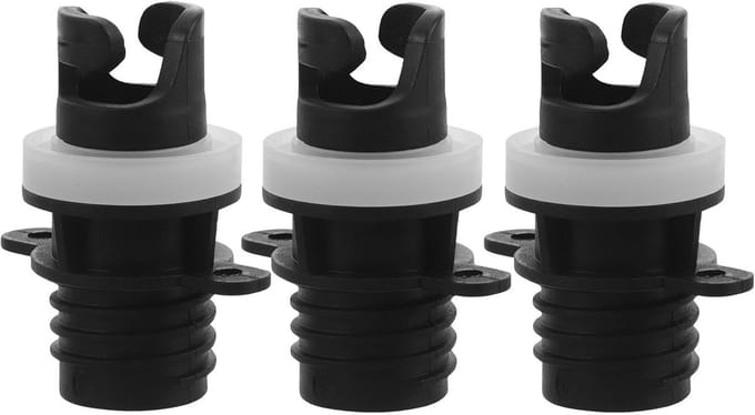 Luchtpompadapter Set - Ventieladapter Bootpomp - Opblaasartikelen Vullen - Snelle Aansluiting - 9 x 6 x 4 cm - Zwart