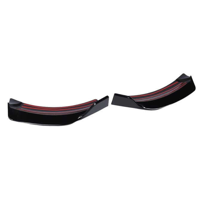 Voorbumper Zijspoiler Hoekkap Trim Canards Splitter Diffuser Spoilers Vervanging voor Benz V-Klasse W447 V260 black