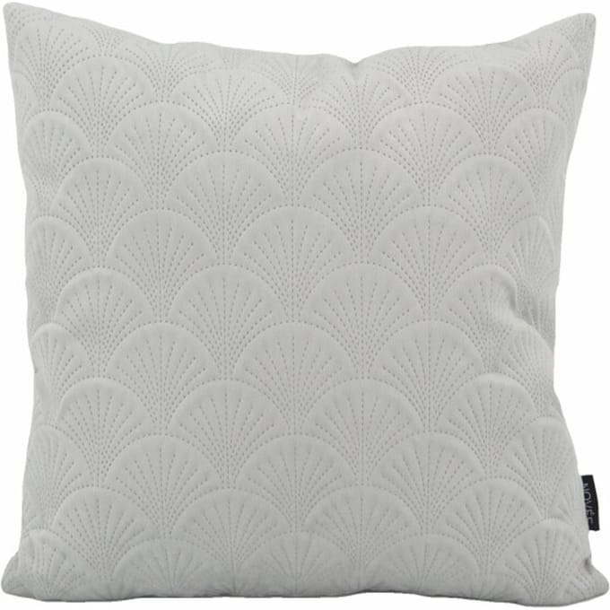 Sierkussen Velvet Shell Zilvergrijs | 45 x 45 cm | Velvet / Polyester