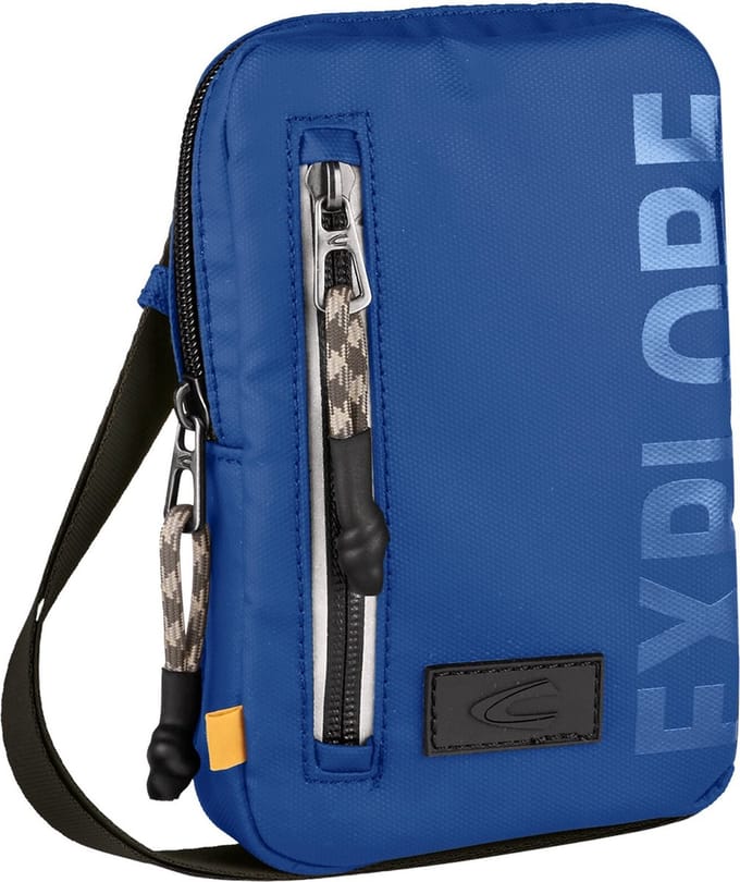 camel active Smartphonevak met reflecterende print - Maat menswear-M - Blauw