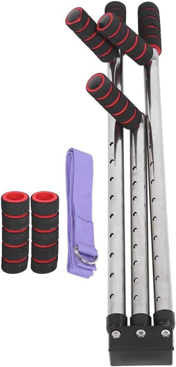 Beentrainer - Stretchapparaat - Beenspieren trainen - 9 Versnellingen verstelbaar - 62 x 14 x 8 cm - Grijs