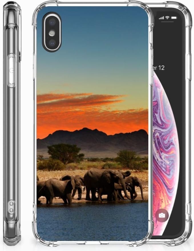 Apple iPhone Xs Max Case Anti-shock Olifanten