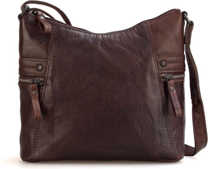Leren Crossbodytas - Georgia - Donkerbruin