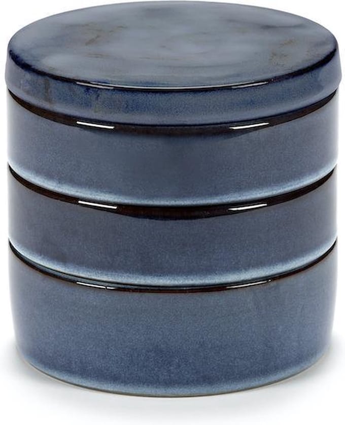 pascale naessens B5120412D KOMSET/3 STAPELBARE DONKERBLAUW PURE