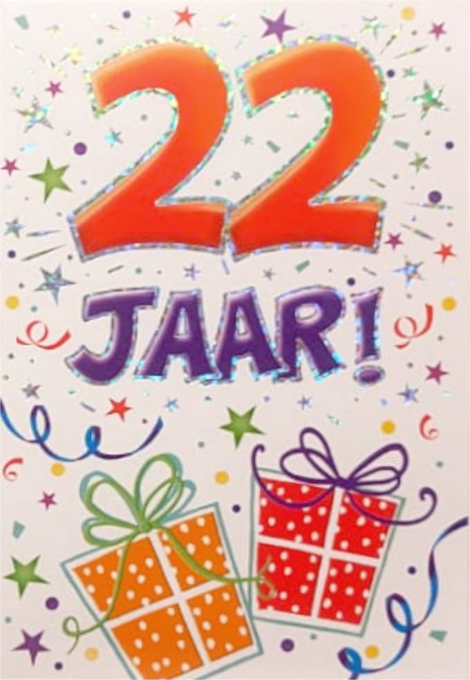 Verjaardagskaart - That Funny Age - 22 jaar - Met Envelop - Per stuk