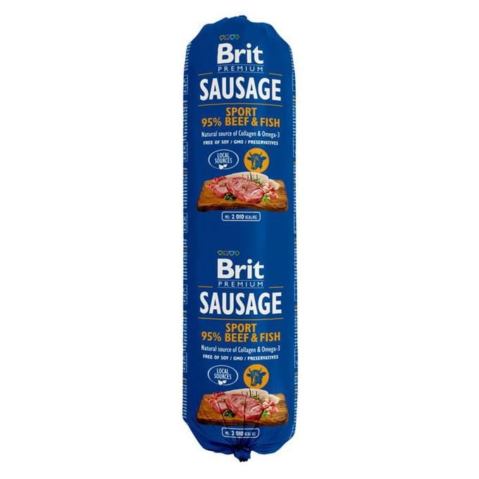 Brit Premium Sausage Beef & Fish Sport Formula 800 gr
