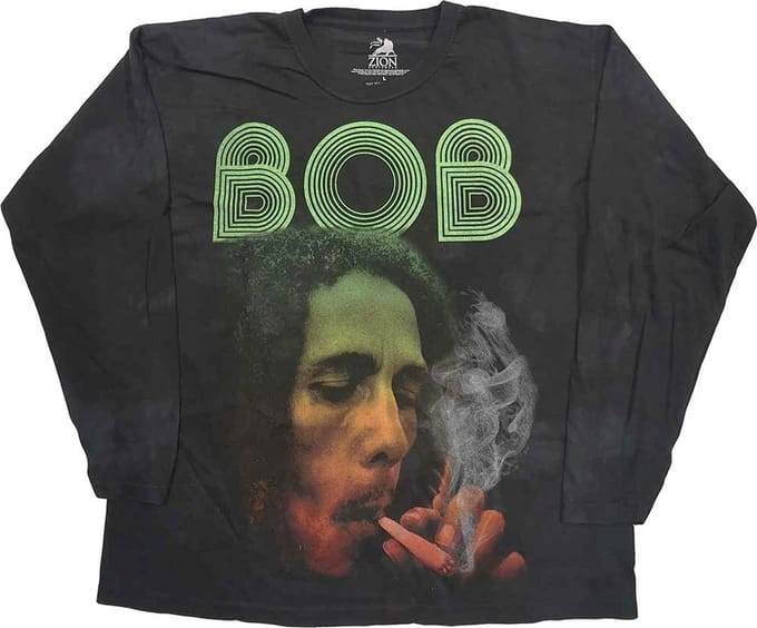 Bob Marley - Smoke Gradient Longsleeve shirt - 4XL - Zwart
