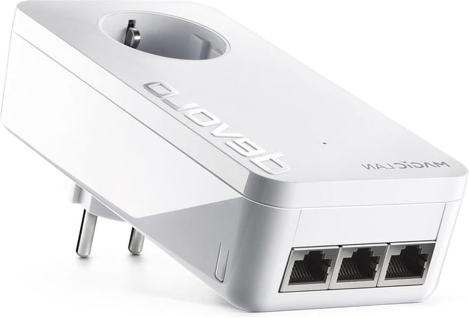 Powerline Adapter - Thuisnetwerk Uitbreiding - Internet Stabiliseren - G.hn Technologie - 3 Gigabit LAN - Wit