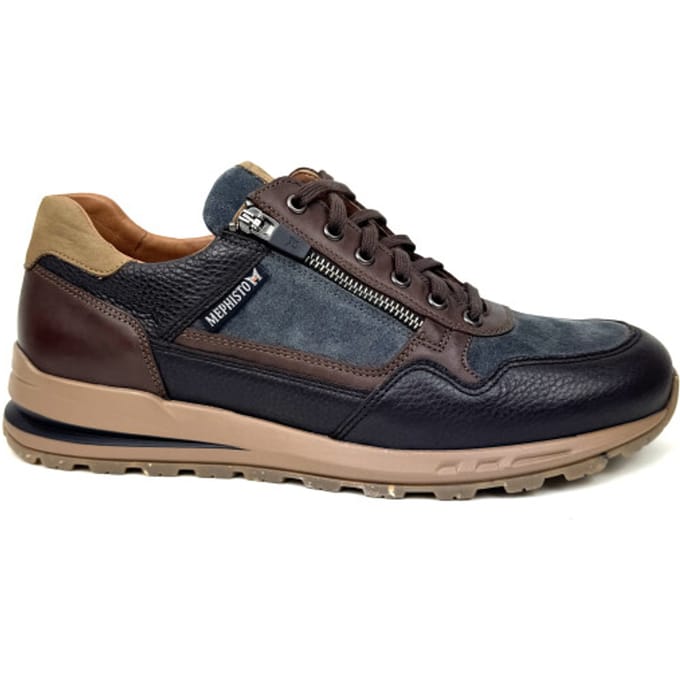 Heren Veterschoenen Mephisto Bardley Dark Brown Donkerbruin - Maat 43
