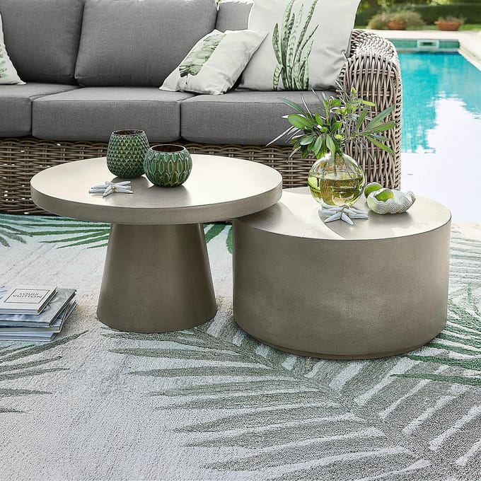 LOBERON Salontafel set van 2 Divertente grijs